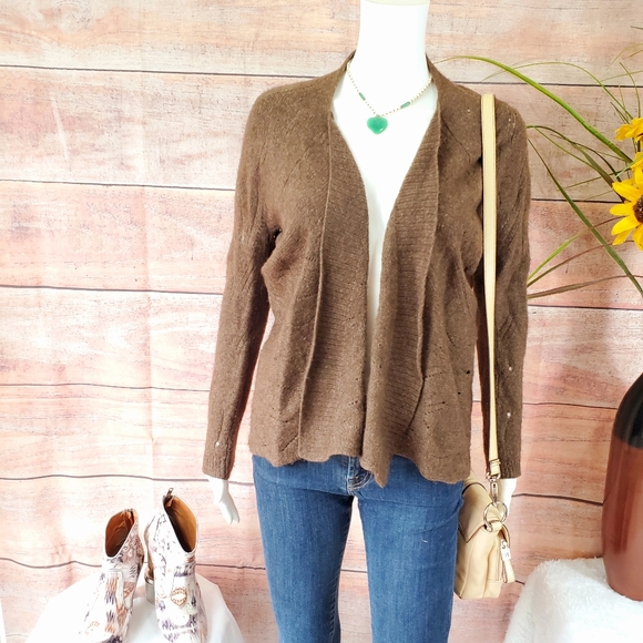 Vince Sweaters - Vince so soft mixed stitch open front cardigan